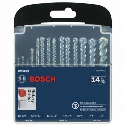 Bosch BM5000 14-Piece Fast Spiral Rotary Masonry Bit Set -Bosch Sales Shop bshnbm5000 b