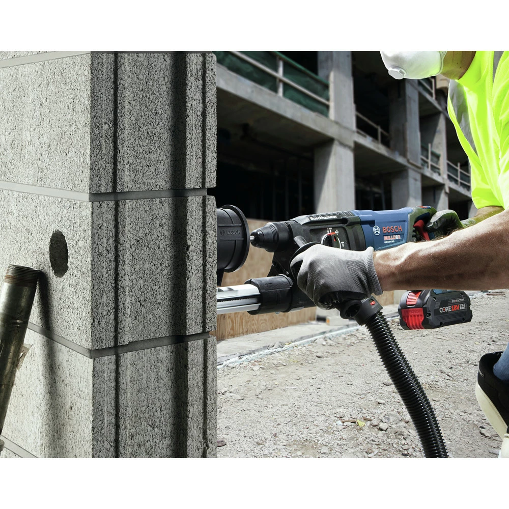 Bosch GBH18V-26DK25 Bulldog 18V EC Brushless Lithium-Ion 1 In. Cordless SDS-plus Rotary Hammer Kit With 2 Batteries (4 Ah) 8 Bosch GBH18V-26DK25 Bulldog 18V EC Brushless Lithium-Ion 1 In. Cordless SDS-plus Rotary Hammer Kit With 2 Batteries (4 Ah) - Image 8