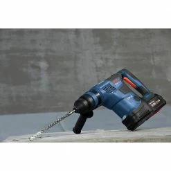 Bosch GBH18V-34CQB24 PROFACTOR 18V Bulldog Brushless Lithium-Ion 1-1/4 In. Cordless Connected-Ready SDS-Plus Rotary Hammer Kit With 2 Batteries (8 Ah) -Bosch Sales Shop bshngbh18v 34cqb24 f