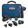 Bosch GSR12V-140FCB22 12V Max Lithium-Ion FlexiClick 5-in-1 1/4 In. Cordless Drill Driver System Kit (2 Ah)