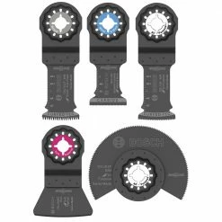 Bosch OSL005C 5-Piece Starlock Oscillating Multi-Tool Accessory Blade Set