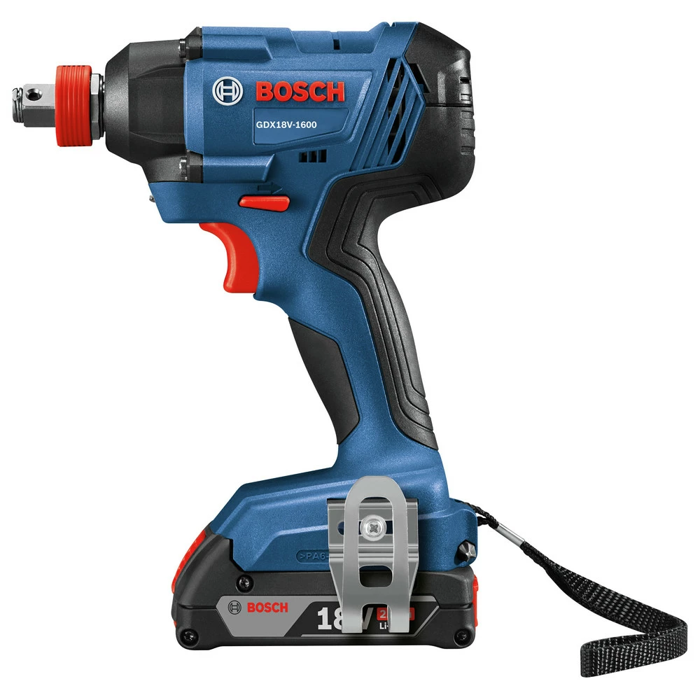 Factory Reconditioned Bosch GDX18V-1600B12-RT 18V Freak Lithium-Ion 1/4 In. And 1/2 In. Cordless Two-In-One Bit/Socket Impact Driver Kit (2 Ah) 3 Factory Reconditioned Bosch GDX18V-1600B12-RT 18V Freak Lithium-Ion 1/4 In. And 1/2 In. Cordless Two-In-One Bit/Socket Impact Driver Kit (2 Ah) - Image 3
