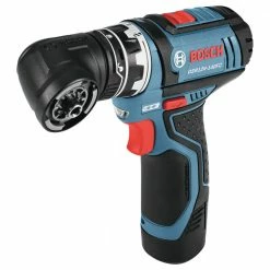 Factory Reconditioned Bosch GSR12V-140FCB22-RT 12V Lithium-Ion Max FlexiClick 5-In-1 1/4 In. Cordless Drill Driver System Kit (2 Ah) -Bosch Sales Shop bshrgsr12v 140fcb22 rt c