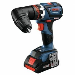 Factory Reconditioned Bosch GSR18V-535FCB15-RT 18V EC Brushless Connected-Ready Flexiclick 5-in-1 Cordless Drill Driver System Kit (4 Ah) -Bosch Sales Shop bshrgsr18v 535fcb15 rt f