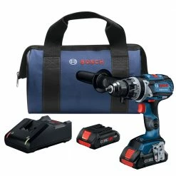 Factory Reconditioned Bosch GSR18V-755CB25-RT 18V Brushless EC Connected Ready, Brute Tough Lithium-Ion 1/2 In. Cordless Drill Driver Kit With 2 Compact Batteries (4.0 Ah)