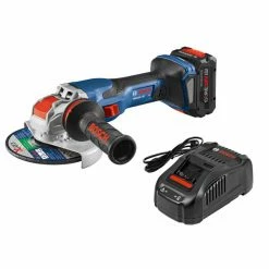 Factory Reconditioned Bosch GWX18V-13CB14-RT PROFACTOR 18V Spitfire X-LOCK Connected-Ready 5 - 6 In. Cordless Angle Grinder Kit With Slide Switch (8.0 Ah)