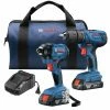 Factory Reconditioned Bosch GXL18V-26B22-RT 18V Lithium-Ion 2 Ah Compact Drill Driver / Hex Impact Driver Combo Kit