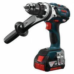Factory Reconditioned Bosch HDH183-01-RT 18V 4.0 Ah EC Cordless Li-Ion Brushless Brute Tough 1/2 In. Hammer Drill Driver Kit -Bosch Sales Shop bshrhdh18301rt b